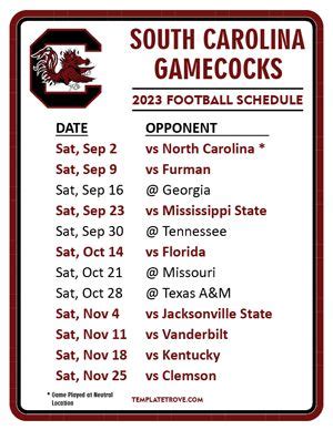 Elmer Mccoy Kabar: Usc Football 2023 Schedule Printable