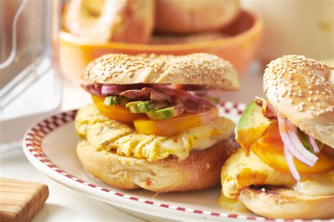 Breakfast Bagel Sandwich Recipe — The Mom 100