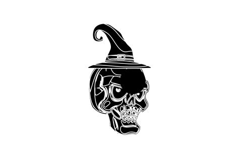 Halloween Character Skull Silhouette Graphic by fadhiesstudio ...