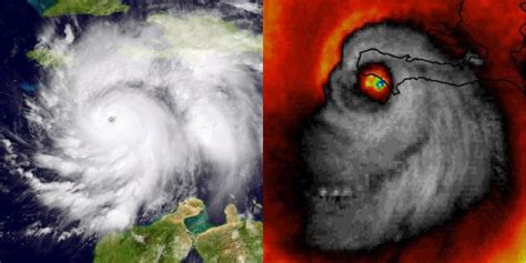 Hurricane Matthew Satellite Image Looks Like a Skull - Meteorologist ...