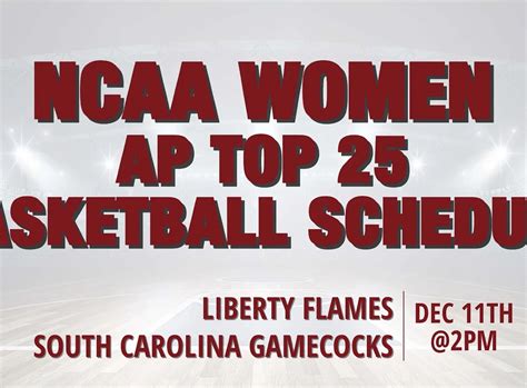 Women's college basketball: AP Top 25 schedule and live TV channels ...