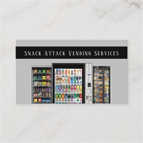 Professional Vending Machine Service Business Card | Zazzle