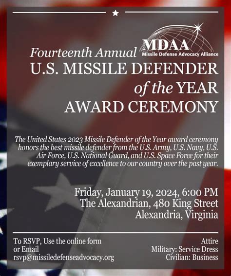 2023 U.S. Missile Defender of the Year – Missile Defense Advocacy Alliance