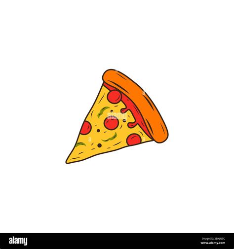 Pizza slice logo Cut Out Stock Images & Pictures - Alamy