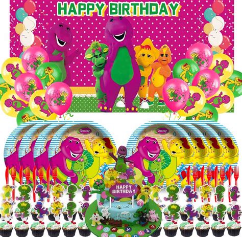 Buy N07620-Bdy-DXRC-Barneyyy Barney and Friends Party Supplies Plates ...