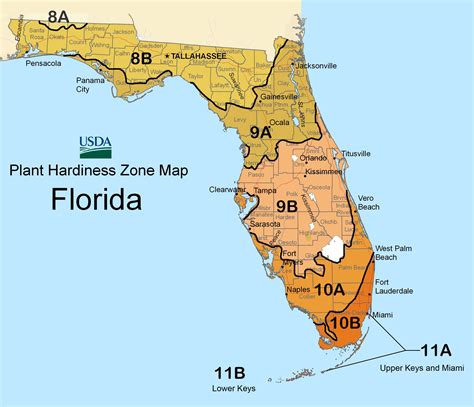 Florida Gardening Zones Map - Beautiful Insanity