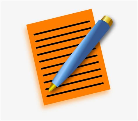 Goodinfo: Pen And Paper Cartoon Png