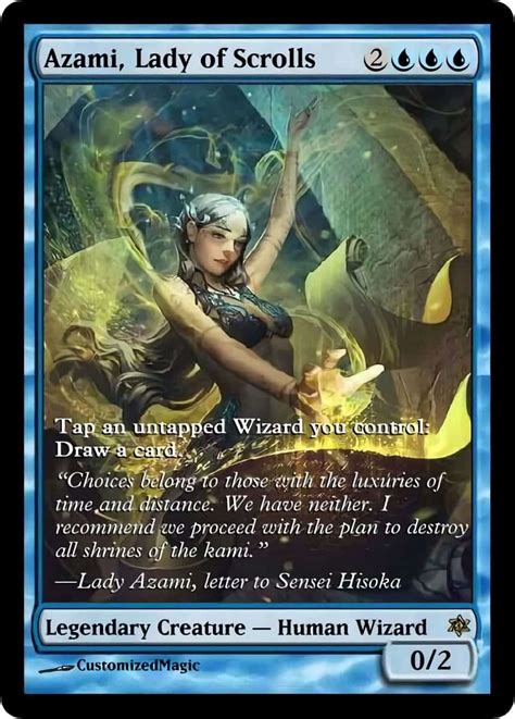 Azami, Lady Of Scrolls | Magic The Gathering Proxy Cards