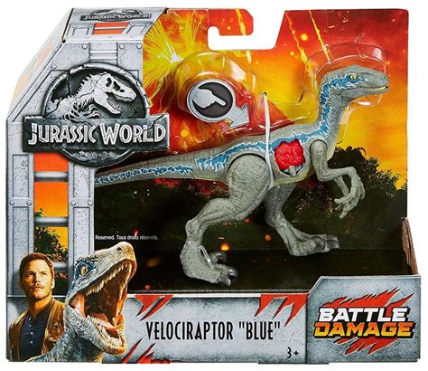 Jurassic World Fallen Kingdom Battle Damage Velociraptor Blue Exclusive ...