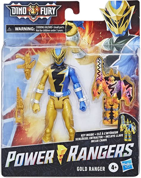 Power Rangers Dino Fury Gold Ranger 6 Action Figure Hasbro - ToyWiz