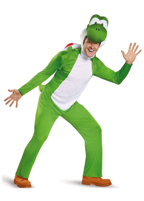 Super Mario Yoshi Men Costume - Video Game Costumes