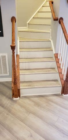 Vinyl Plank (LVP) installation by Flowers Flooring. Vinyl Plank Stair ...