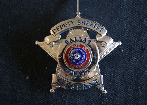 Deputy Sheriff, Dallas County, 5 Point star badge, Sergeant. Hallmark ...