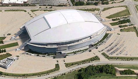 Dallas Cowboys Stadium is a domed stadium with a retractable roof in ...