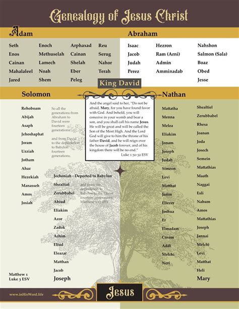 Genealogy of Jesus Christ in the Bible | InHisWord