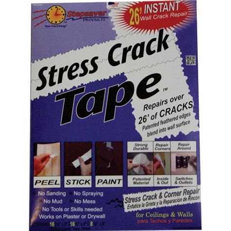 Stepsaver Instant Repairs Stress Crack Tape, 26', Smooth Surface ...