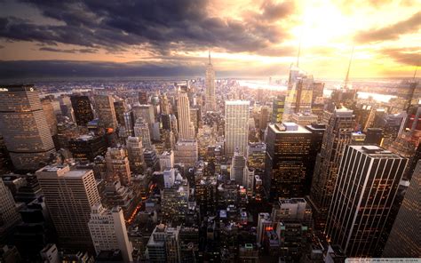 Manhattan Skyline HD Wallpaper - WallpaperSafari