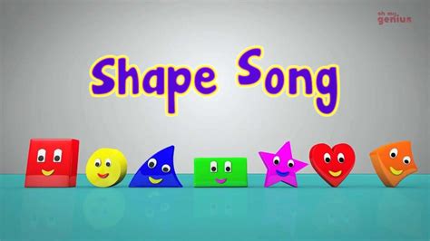 The Shapes Song | Nursery Rhymes | Shape songs, Math songs, Counting songs