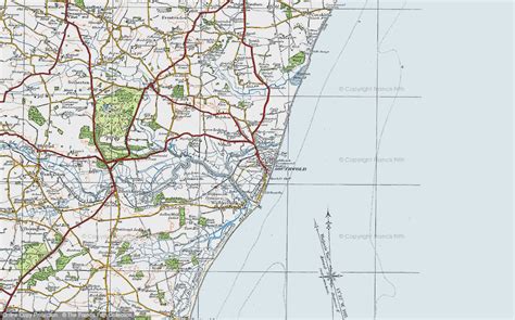 Historic Ordnance Survey Map of Southwold, 1921