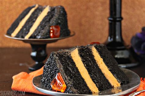 Devil's Food Cake with Pumpkin Butterscotch Frosting - SugarHero