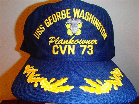 USS George Washington CVN-73 Plankowner Ball Cap with Scrambled Eggs ...