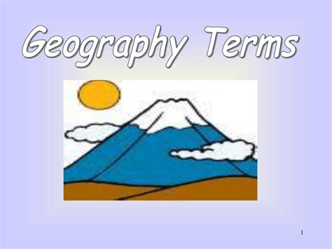 Geography Terms