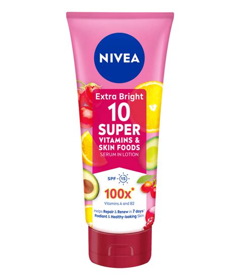 NIVEA Extra Bright Vitamin Body Lotion with 10-in-1 Skin Nutrient