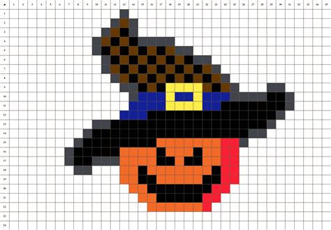 Citrouille d'Halloween - Pixel Art | La Manufacture du Pixel