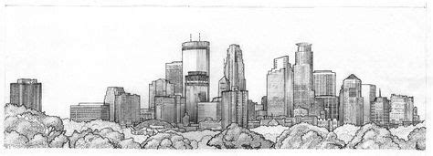 Forearm Minneapolis skyline | Skyline drawing, Summer art, Minneapolis ...