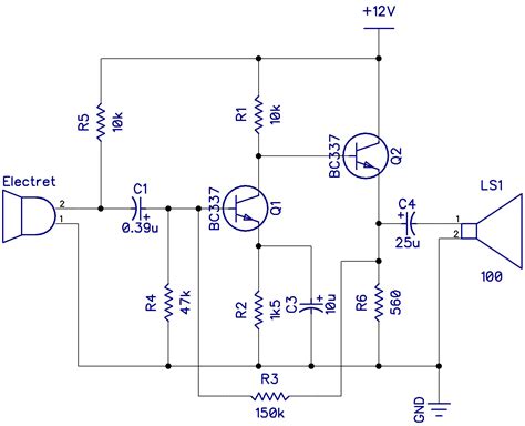 Single Transistor Amplifier Circuit Diagram - IOT Wiring Diagram