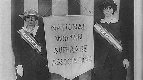 Historical photos show leaders of women's suffrage movement