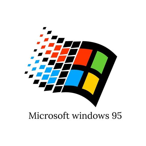 Microsoft windows 95 logo vector 6874230 Vector Art at Vecteezy