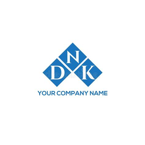 DNK Letter Logo Design on WHITE Background. DNK Creative Initials ...