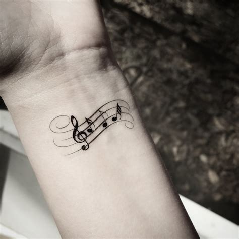 Music note tattoo Temporary tattoos music by SharonHArtDesigns