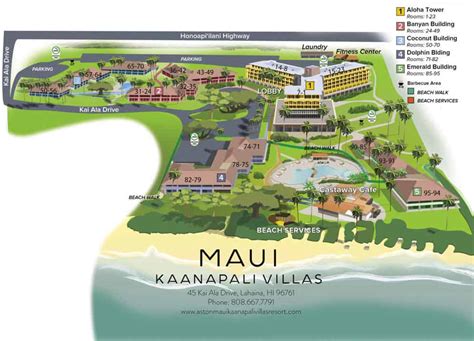 Aston Maui Kaanapali Villas Property Map - Aston Maui Kaanapali Villas