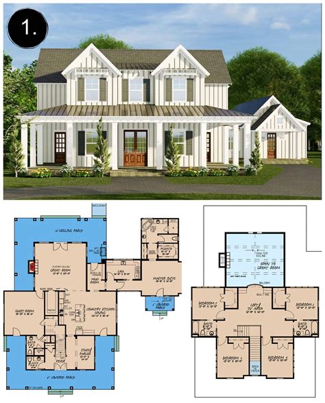 10 NEW Modern Farmhouse Floor Plans - Rooms For Rent blog