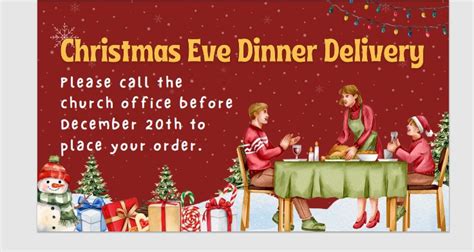 Free Christmas Eve Dinner Delivery | Oswego Alliance Church