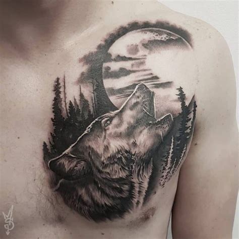 70 Cool Howling Wolf Tattoo Ideas | Ý tưởng hình xăm, Hình xăm, Hình ...