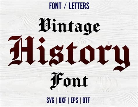 Old History Font Svg Decorative Letters SVG Alphabet - Etsy