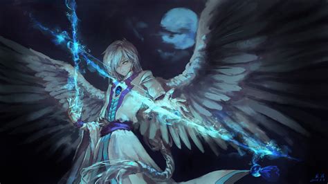 2560x1440 Anime Angel Boy With Magical Arrow 1440P Resolution HD 4k ...