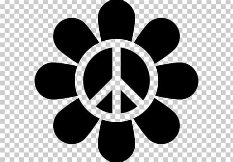 Hippie Flowers Clip Art Black And White