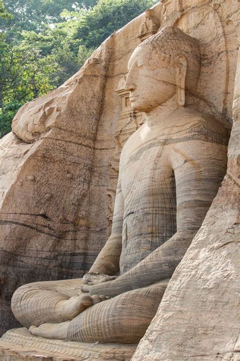 Gal Vihara, Buddha statue stock photo. Image of polonnaruwa - 43713680