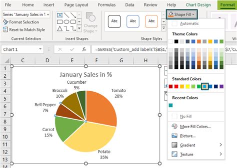 How To Change Pie Chart Colors In Excel