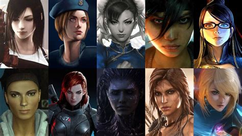 Top 10 Strong Female Video Game Characters by HeroCollector16 on DeviantArt