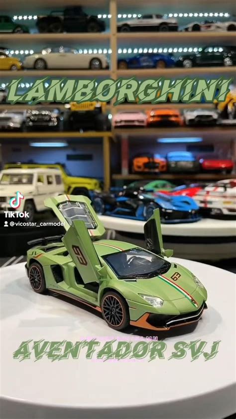 Diecast Lamborghini Aventador SVJ | Toy car, Scale model kits ...