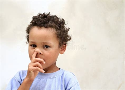 Child Picking His Nose Stock Photo Stock Photo - Image of background ...