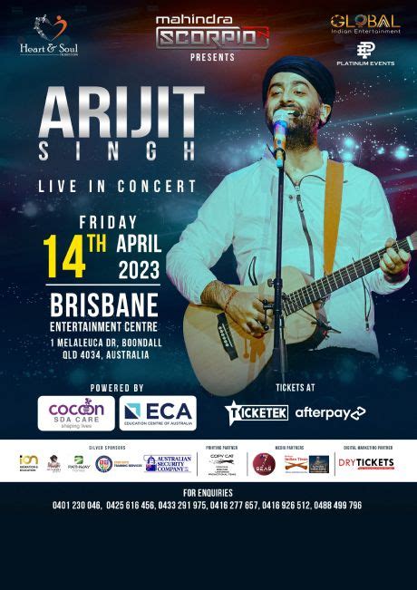 Arijit Singh Live In Concert Brisbane - DryTickets.com.au