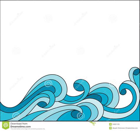 Waves Clipart Border | Free download on ClipArtMag