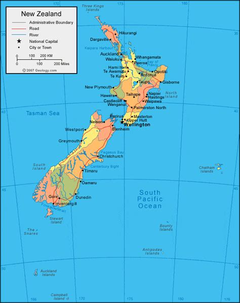 Map New Zealand - Share Map