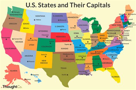 The Capitals of the 50 US States